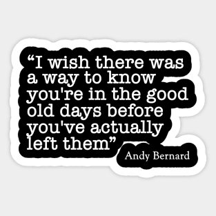 Andy Bernards Quote Sticker